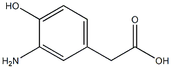 对羟基间氨基苯乙酸, , 结构式