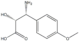 (2R,3R)-3-Amino-2-hydroxy-3-(4-methoxy-phenyl)-propanoic acid 化学構造式