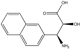 (2S,3S)-3-Amino-2-hydroxy-3-naphthalen-2-yl-propanoic acid Structure