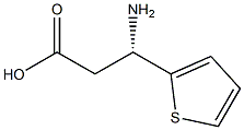 (S)-3-Amino-3-(2-thienyl)-propanoic acid 化学構造式