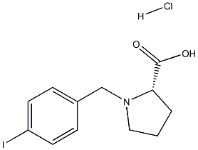 (S)-alpha-(4-iodo-benzyl)-proline hydrochloride Structure