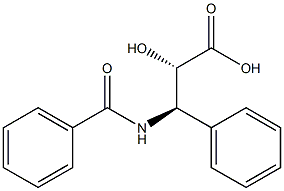 N-Benzoyl-(2S,3R)-3-amino-2-hydroxy-3-phenyl-propanoic acid 结构式