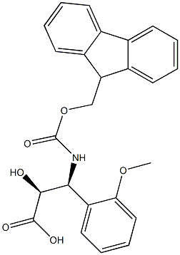 N-Fmoc-(2S,3S)-3-Amino-2-hydroxy-3-(2-methoxy-phenyl)-propanoic acid Structure