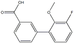 3-(3-Fluoro-2-methoxyphenyl)benzoic acid 结构式