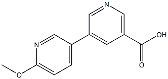 5-(6-Methoxypyridin-3-yl)-nicotinic acid Structure