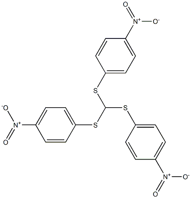 tris(4-nitrophenylthio)methane 结构式