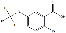 2-Bromo-5-(trifluoromethoxy)benzoic acid,,结构式