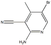 2-Amino-5-bromo-4-methylpyridine-3-carbonitrile 结构式
