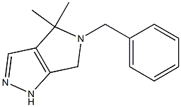 5-Benzyl-4,4-dimethyl-1,4,5,6-tetrahydro-pyrrolo[3,4-c]pyrazole Struktur