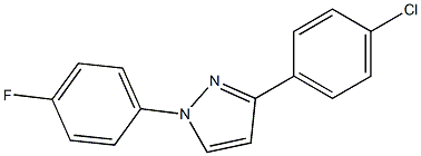 3-(4-Chlorophenyl)-1-(4-fluorophenyl)-1H-pyrazol- Structure