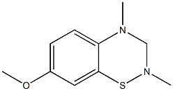 7-Methoxy-2,4-dimethyl-2H-1,2,4-benzothiadiazin- Struktur