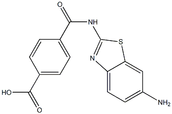 N-(6-Amino-benzothiazol-2-yl)-terephthalamic acid,,结构式