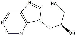 (2S)-3-(9H-purin-9-yl)propane-1,2-diol Struktur