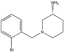 (3R)-1-(2-bromobenzyl)piperidin-3-amine,,结构式
