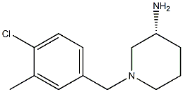 (3R)-1-(4-chloro-3-methylbenzyl)piperidin-3-amine Structure