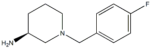 (3S)-1-(4-fluorobenzyl)piperidin-3-amine Struktur