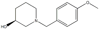 (3S)-1-(4-methoxybenzyl)piperidin-3-ol Struktur