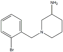 1-(2-bromobenzyl)piperidin-3-amine Structure