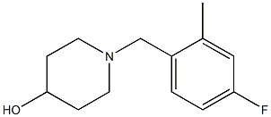 1-(4-fluoro-2-methylbenzyl)piperidin-4-ol 结构式