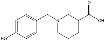 1-(4-hydroxybenzyl)piperidine-3-carboxylic acid Structure