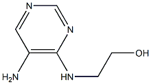2-[(5-aminopyrimidin-4-yl)amino]ethanol Structure
