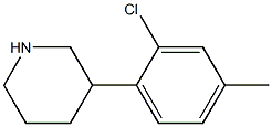 3-(2-chloro-4-methylphenyl)piperidine