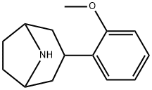 3-(2-methoxyphenyl)-8-azabicyclo[3.2.1]octane 化学構造式