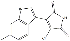 3-chloro-4-(6-methyl-1H-indol-3-yl)-1H-pyrrole-2,5-dione Structure