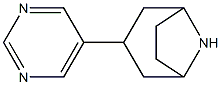 3-pyrimidin-5-yl-8-azabicyclo[3.2.1]octane Structure