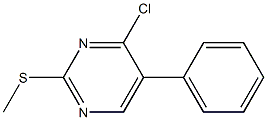 4-chloro-2-(methylsulfanyl)-5-phenylpyrimidine Structure