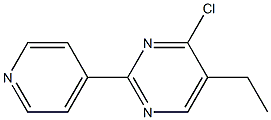 4-chloro-5-ethyl-2-pyridin-4-ylpyrimidine Struktur