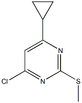 4-chloro-6-cyclopropyl-2-(methylsulfanyl)pyrimidine