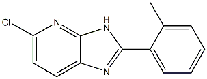 5-chloro-2-(2-methylphenyl)-3H-imidazo[4,5-b]pyridine,,结构式