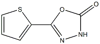 5-thiophen-2-yl-1,3,4-oxadiazol-2(3H)-one,,结构式