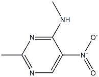 N,2-dimethyl-5-nitropyrimidin-4-amine 化学構造式