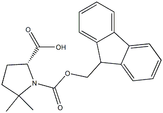 Fmoc-5,5-dimethyl-D-proline Structure