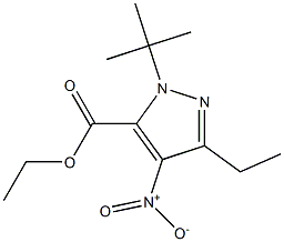 1-(1,1-DIMETHYLETHYL)-3-ETHYL-4-NITRO-1H-PYRAZOLE-5-CARBOXYLICACIDETHYLESTER|