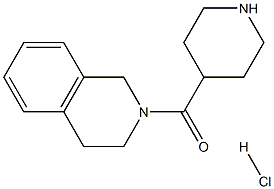 2-(PIPERIDIN-4-YLCARBONYL)-1,2,3,4-TETRAHYDROISOQUINOLINE HYDROCHLORIDE Structure