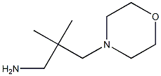 2,2-DIMETHYL-3-MORPHOLIN-4-YLPROPAN-1-AMINE 结构式