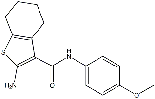 2-AMINO-N-(4-METHOXYPHENYL)-4,5,6,7-TETRAHYDRO-1-BENZOTHIOPHENE-3-CARBOXAMIDE