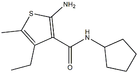  2-AMINO-N-CYCLOPENTYL-4-ETHYL-5-METHYLTHIOPHENE-3-CARBOXAMIDE