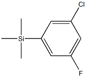 1-(TRIMETHYLSILYL)-3-CHLORO-5-FLUOROBENZENE 96% 结构式