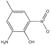 2-AMINO-6-NITRO-4-CRESOL Structure