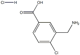 3-AMINO METHYL-4-CHLOROBENZOIC ACID HCL Structure