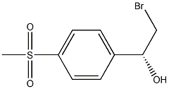 (1R)-2-BROMO-1-[4-(METHYLSULFONYL)PHENYL]ETHANOL Structure