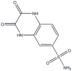 2,3-DIOXO-1,2,3,4-TETRAHYDROQUINOXALINE-6-SULFONAMIDE Structure