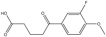 5-(3-FLUORO-4-METHOXYPHENYL)-5-OXOVALERIC ACID 95% Structure