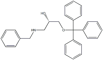 (S)-1-Benzylamino-3-trityloxy-propan-2-ol 结构式