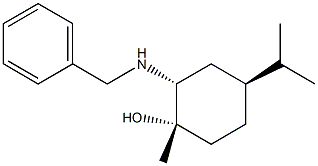 trans-2-Benzylamino-4(S)-isopropyl-1-methyl-cyclohexanol Struktur