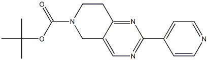 2-PYRIDIN-4-YL-7,8-DIHYDRO-5H-PYRIDO[4,3-D]PYRIMIDINE-6-CARBOXYLIC ACID TERT-BUTYL ESTER,,结构式